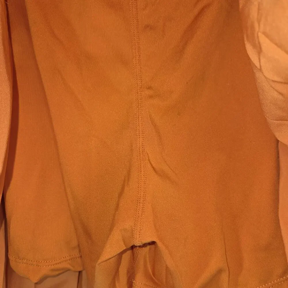 Skirt Size Large Womens Orange Athletic Gym Training Skirts Athleisure Workout - Picture 10 of 11